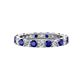 1 - Joyce 3.40 mm Blue Sapphire and Lab Grown Diamond Eternity Band 