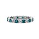 1 - Joyce 3.40 mm London Blue Topaz and Lab Grown Diamond Eternity Band 