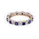 3 - Joyce 3.40 mm Blue Sapphire and Lab Grown Diamond Eternity Band 