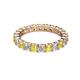3 - Joyce 3.40 mm Yellow Sapphire and Lab Grown Diamond Eternity Band 