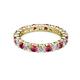 3 - Joyce 3.40 mm Pink Tourmaline and Lab Grown Diamond Eternity Band 