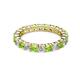 3 - Joyce 3.40 mm Peridot and Lab Grown Diamond Eternity Band 