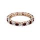 3 - Joyce 3.40 mm Red Garnet and Lab Grown Diamond Eternity Band 