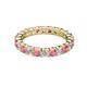 3 - Joyce 3.40 mm Rhodolite Garnet and Lab Grown Diamond Eternity Band 