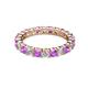 3 - Joyce 3.40 mm Amethyst and Lab Grown Diamond Eternity Band 