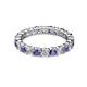 3 - Joyce 3.40 mm Iolite and Lab Grown Diamond Eternity Band 