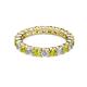 3 - Joyce 3.40 mm Yellow and White Lab Grown Diamond Eternity Band 