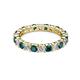 3 - Joyce 3.40 mm London Blue Topaz and Lab Grown Diamond Eternity Band 