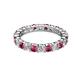 3 - Joyce 3.40 mm Pink Tourmaline and Lab Grown Diamond Eternity Band 