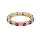 3 - Joyce 3.40 mm Ruby and Lab Grown Diamond Eternity Band 