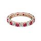 3 - Joyce 3.40 mm Ruby and Lab Grown Diamond Eternity Band 