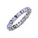 4 - Joyce 3.40 mm Tanzanite and Lab Grown Diamond Eternity Band 