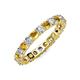 4 - Joyce 3.40 mm Citrine and Lab Grown Diamond Eternity Band 