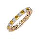 4 - Joyce 3.40 mm Citrine and Lab Grown Diamond Eternity Band 