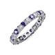 4 - Joyce 3.40 mm Iolite and Lab Grown Diamond Eternity Band 