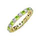 4 - Joyce 3.40 mm Peridot and Lab Grown Diamond Eternity Band 