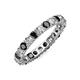 4 - Joyce 3.40 mm Black and White Lab Grown Diamond Eternity Band 