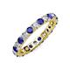 4 - Joyce 3.40 mm Blue Sapphire and Lab Grown Diamond Eternity Band 