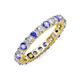 4 - Joyce 3.40 mm Tanzanite and Lab Grown Diamond Eternity Band 