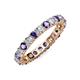 4 - Joyce 3.40 mm Iolite and Lab Grown Diamond Eternity Band 