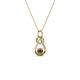 1 - Neoma Smoky Quartz and Diamond Love Knot Slider Pendant 