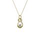 1 - Neoma Diamond Love Knot Slider Pendant 