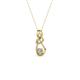 2 - Neoma Diamond Love Knot Slider Pendant 
