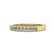 1 - Gania Lab Grown Diamond 8 Stone Wedding Band 