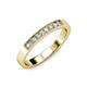 4 - Gania Lab Grown Diamond 8 Stone Wedding Band 