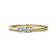 1 - Nicole Round Diamond Three Stone Engagement Ring 