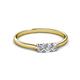 2 - Nicole Round Diamond Three Stone Engagement Ring 