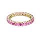 2 - Joyce 3.40 mm Pink Sapphire Eternity Band 
