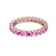 2 - Joyce 3.40 mm Pink Sapphire Eternity Band 