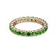 2 - Joyce 3.40 mm Green Garnet Eternity Band 
