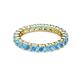 2 - Joyce 3.40 mm Blue Topaz Eternity Band 