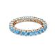 2 - Joyce 3.40 mm Blue Topaz Eternity Band 
