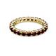 2 - Joyce 3.40 mm Red Garnet Eternity Band 