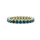 1 - Joyce 3.40 mm Blue Diamond Eternity Band 