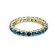 2 - Joyce 3.40 mm Blue Diamond Eternity Band 