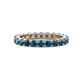 1 - Joyce 3.40 mm Blue Diamond Eternity Band 