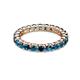 2 - Joyce 3.40 mm Blue Diamond Eternity Band 