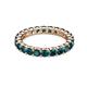 2 - Joyce 3.40 mm London Blue Topaz Eternity Band 