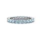 1 - Joyce 3.40 mm Aquamarine Eternity Band 