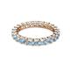 2 - Joyce 3.40 mm Aquamarine Eternity Band 
