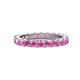 1 - Joyce 3.40 mm Pink Sapphire Eternity Band 