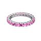 2 - Joyce 3.40 mm Pink Sapphire Eternity Band 