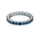 2 - Joyce 3.40 mm Blue Diamond Eternity Band 