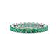 1 - Joyce 3.40 mm Emerald Eternity Band 