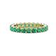 1 - Joyce 3.40 mm Emerald Eternity Band 