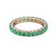 2 - Joyce 3.40 mm Emerald Eternity Band 